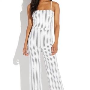 Striped jumpsuit